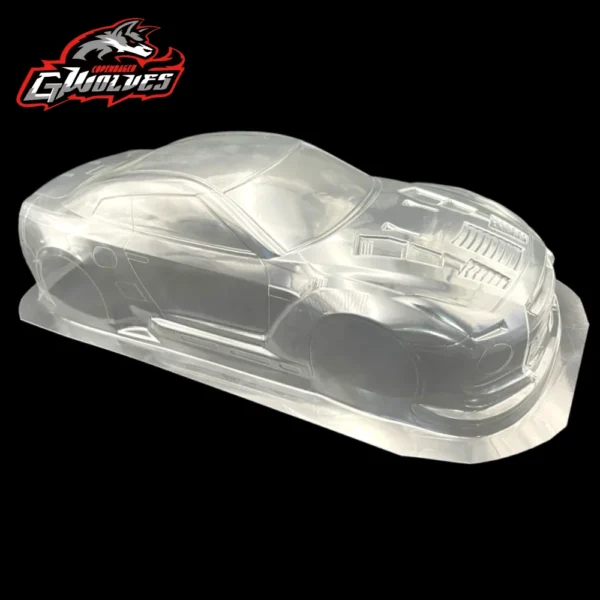 1/10 GTR R35 PVC 투명하고 깨끗한 무도장 RC 바디 셸 195mm 폭 드리프트 램프 셰이드 테일 HSP HPI Traxxas Tamiya D5s MST용 - 이미지 5