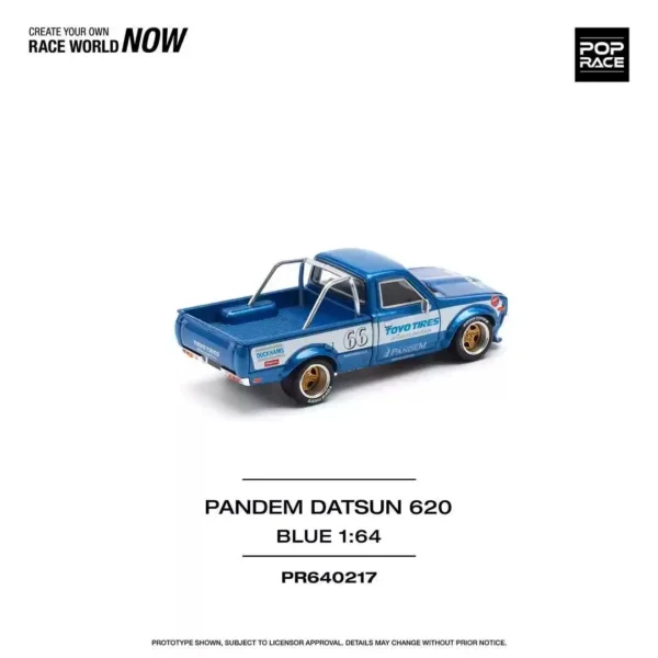 NewStock Xcartoys Poprace 1:64 다이캐스트 미니카 PANDEM DATSUN 62O 합금 모델 장난감 레이싱카 소년 크리스마스 선물 - 이미지 2