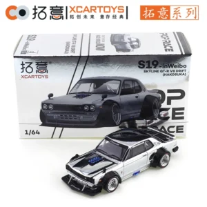 XCARTOYS 1/64 스카이라인 GT R V8 드리프트(하코스카) 전기 도금 컬러 자동차 합금 장난감 차량 다이캐스트 금속 모델 어린이 장난감 소년용