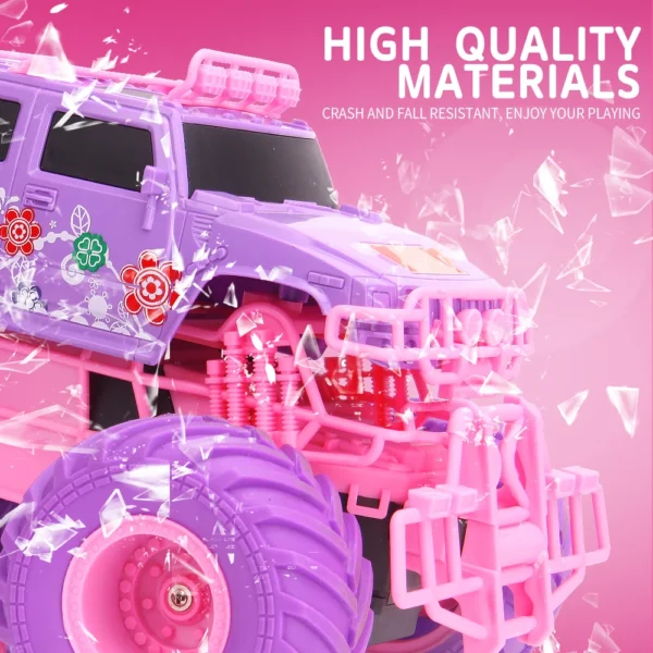 1/12 RC 자동차 4WD LED 공주 자동차 소녀 오프로드 무선 제어 선물 - 이미지 5