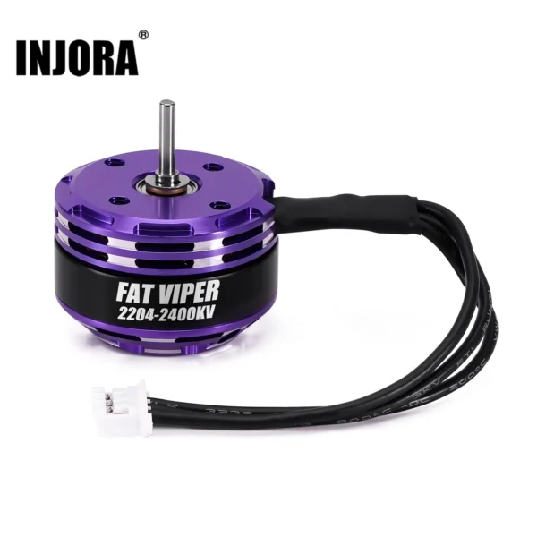 INJORA Brushless Fat Viper 2204 1/18 RC 크롤러 TRX4M용 아웃러너 모터 및 변속기