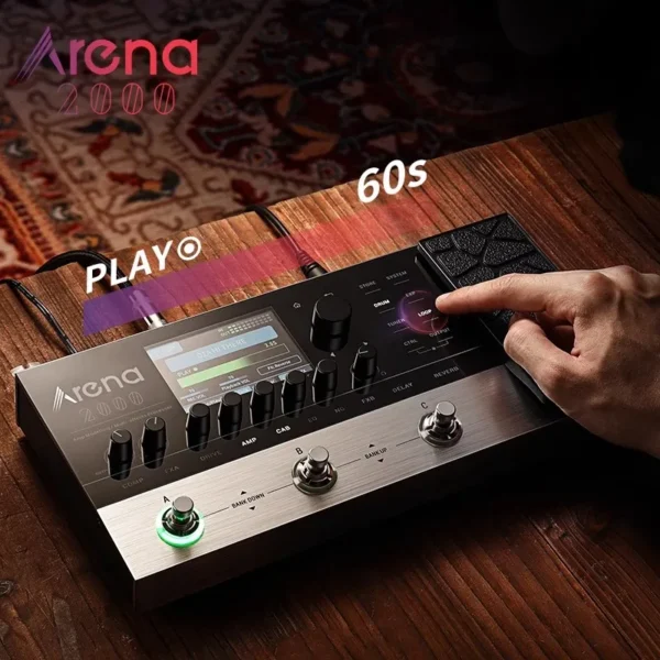 Donner Arena2000 ギター マルチエフェクター 278FX 100IR アンプモデリング ルーパー ドラムマシン XLR MIDI - 画像 (3)