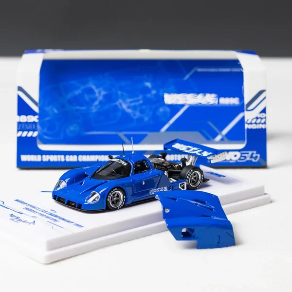 INNO 1:64 R89C 블루 합금 자동차 모델이 열릴 수 있습니다.