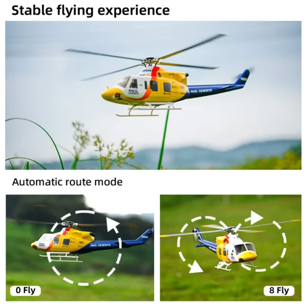 FLYWING Bell 412 RC 헬리콥터 bell412 스케일 헬리콥터 6CH 470 사이즈 헬리콥터 H1 비행 컨트롤러 FLY WING 헬리콥터 - 이미지 5