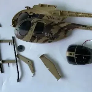 [쉘 위장] C189 MD500 RC 헬리콥터 예비 부품 프로펠러 모터 로터 헤드 메인 샤프트 스와시 플레이트 서보 수신기 쉘 랜딩 기어 리모트