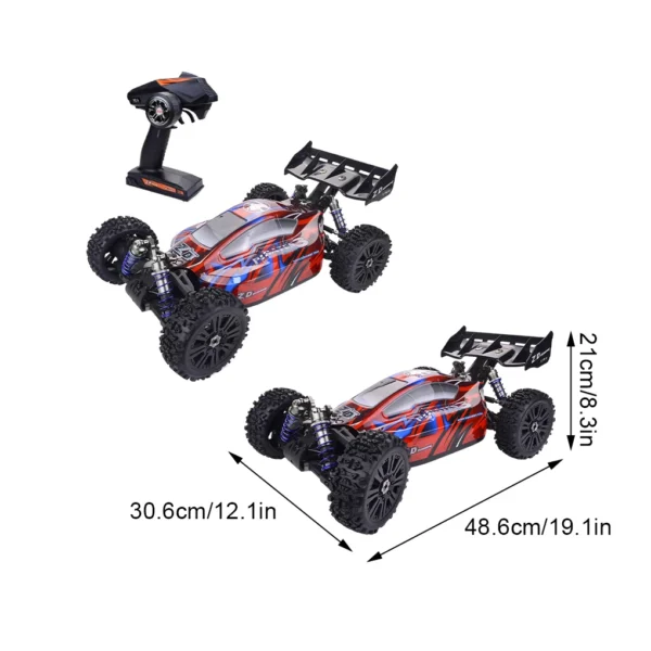 ZD 레이싱 RTR 1/8 Pirates3 BX 8E 4WD 브러시리스 RC카 08421 전기 버기 원격 조종 자동차 RC 레이싱카 - 이미지 6