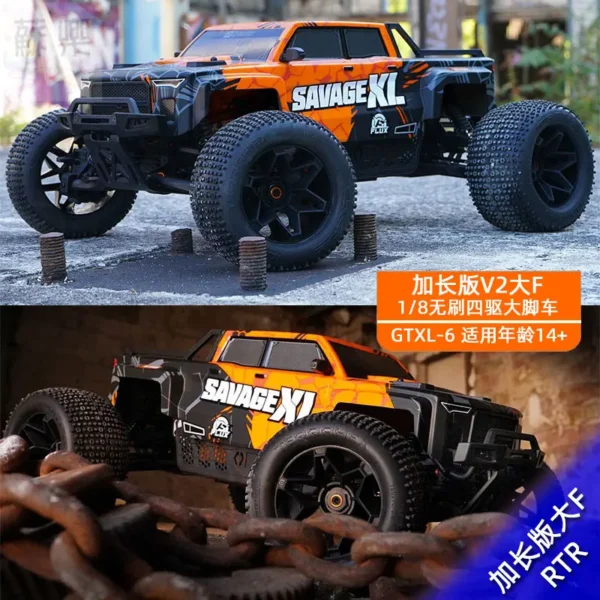 HPI Sabbage XL FLUX V2 GTXL 1/8 RC 몬스터 트럭 RTR 전동 성인 / 어린이 - 이미지 3