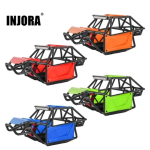 INJORA 나일론 록 버기 바디 셸 섀시 키트 (1/10 RC 크롤러 카 Axial SCX10 II 90046 UTB10 Capra용)
