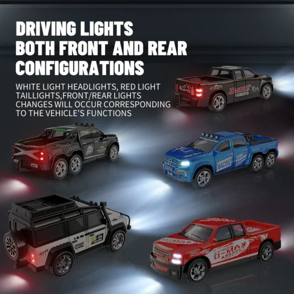 6601 녹색 RC 자동차 MINI 합금 1/64 라디콘 자동차 어린이 선물 전자 장난감 - 이미지 4