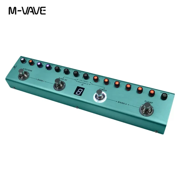 M-VAVE TANK-G Pro ワイヤレスギターハブ プリアンプIR Bluetooth MIDI 充電20時間 - 画像 (3)