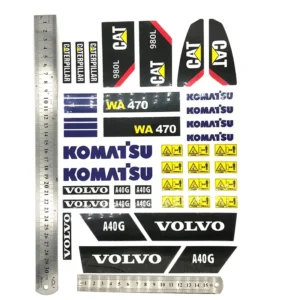 원격 제어 로더 스티커 980L WA470 유압 로더 A40G 원격 제어 관절 트럭 특수 장식 스티커