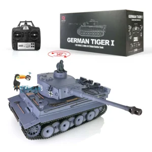 헹롱 1/16 RTR RC 탱크 플라스틱 버전 7.0 독일 타이거 I BB탄 사격 IR 전투 연기 효과 3818 RC 모델 TH17233 SMT8
