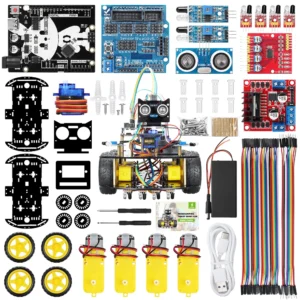 아두이노용 스마트 로봇 자동차 자동화 키트 전문 DIY 전자 교육용 로봇 키트 완전 프로그래밍 가능 세트