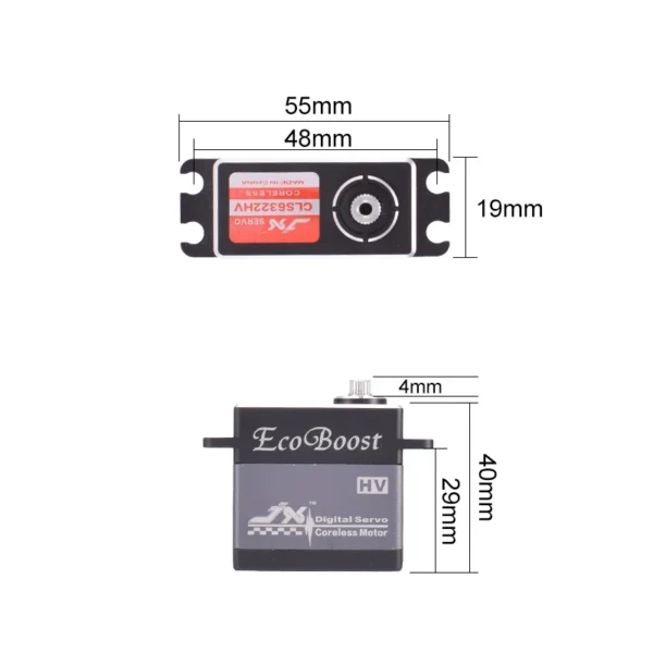 고품질 JX 서보 CLS6322HV 21kg 토크 180도 고전압 메탈 기어 코어리스 디지털 서보 RC 헬리콥터 RC 자동차용 - 이미지 5