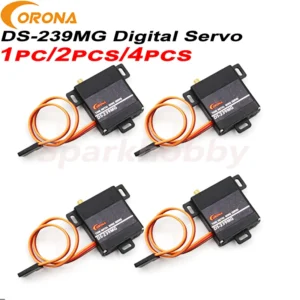 1PC Corona DS 239MG 디지털 서보 메탈 기어 서보 4.0kg/0.15초/22g RC 비행기 드론용 얇은 금속 날개 서보