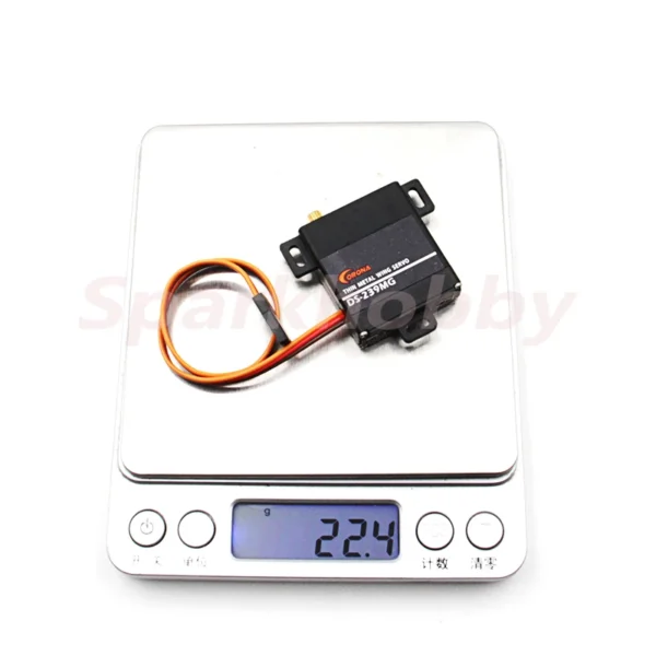 1PC Corona DS 239MG 디지털 서보 메탈 기어 서보 4.0kg/0.15초/22g RC 비행기 드론용 얇은 금속 날개 서보 - 이미지 6