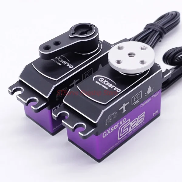 GXServo G25 25kg 7.4V 고속 전압 강철 기어 방수 코어리스 로우 프로파일 서보 RC 자동차 드리프트 아두이노 로봇 산업 - 이미지 6