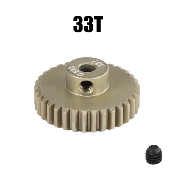 M0.6 3.175mm 7075 알루미늄 합금 모터 기어 13T 14T 17T 19T 20T 22T 26T 28T 30T 33T 금속 피니언 1/10 RC 자동차 부품 - 이미지 6