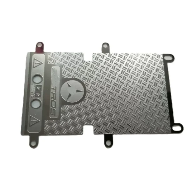 1/14 타미야 RC 트럭 카 스카니아 770S R620 벤츠 MAN 킹 홀러 DIY 부품 장난감용 시뮬레이션 메탈 실버 테일 스키드 플레이트 - 이미지 4