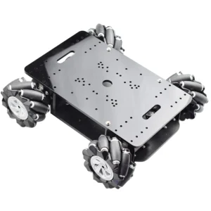[로봇카 전용] STM32 5kg 하중 이중 섀시 메카넘 휠 로봇카 섀시 키트(Arduino Raspberry Pi DIY STEM용 12V 인코더 모터 4개 포함)