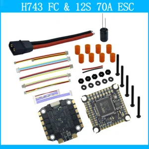 [H743 및 3 12초 70A ESC] JIJIE H7 H743 FC 비행 컨트롤러 스택 12초 70A 4in1 ESC 지원 BetaFlight Ardupilot DJI RC FPV 프리 스타일 드론 DIY 부품