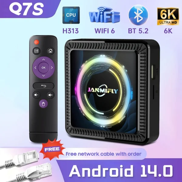 4G+128G Android 14 TV 박스 6K Wi-Fi 6 대응