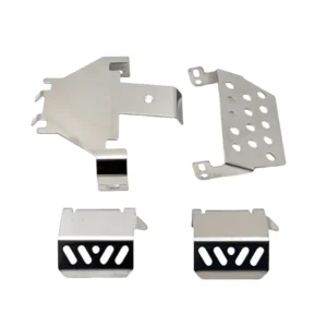 Wltoys 104006 104010 104020 104026 RC 자동차 업그레이드 부품용 스테인리스 스틸 금속 범퍼 섀시 아머 보호 스키드 플레이트