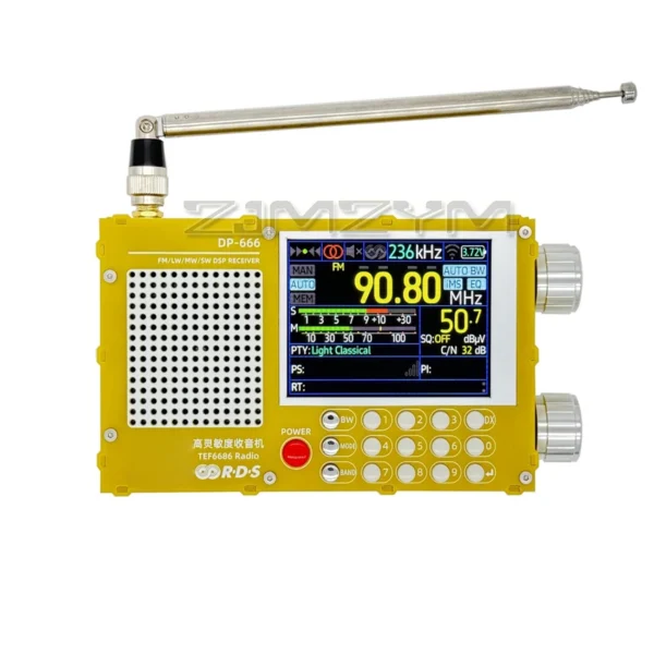 TEF6686 고감도 DSP 라디오 FM AM 단파 풀 밴드 2.8 인치 대형 화면 - 이미지 5