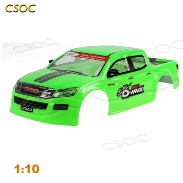 CSOC 1/10 자동차 쉘 키트 액세서리 대형 오프로드 4WD 속도 원격 제어 드리프트 레이싱 트럭 RC PVC 장난감 성인용 - 이미지 10