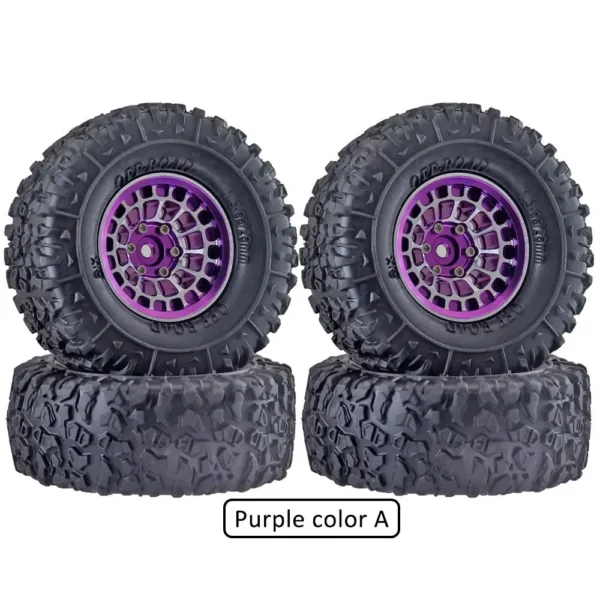 AJRC 알루미늄 합금 1.3인치 비드락 휠 림 타이어 (1/18 Traxxas Trx4m Trx4m 1/24 Fms24 Axial Scx24 RC 크롤러 자동차 타이어용) - 이미지 6