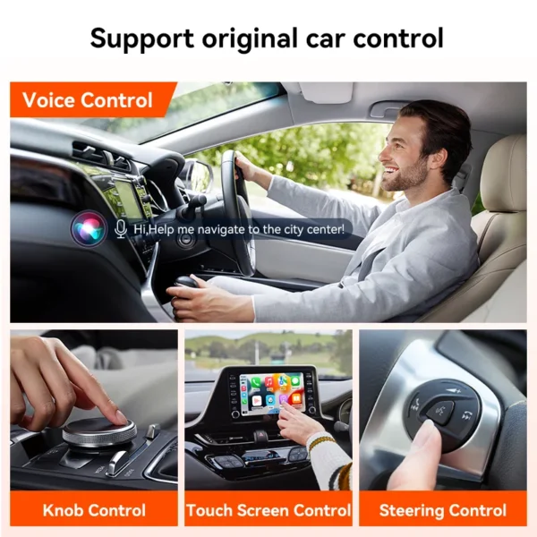 GetPairr P1 Android 13 무선 CarPlay AI Box Android Auto 어댑터 8+128GB Youtube Netflix 비디오 (유선 Carplay 차량의 99% 지원) - 이미지 2