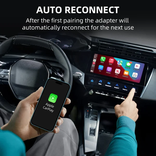 2in1 무선 CarPlay 동글 무선 안드로이드 오토 어댑터 AI 스마트 박스 자동차 지능형 시스템 유선 CarPlay 탑재 차량용 - 이미지 6
