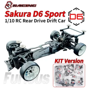 3RACING 사쿠라 D6 스포츠 D6S 키트 1/10 RC 전기 원격 제어 모델 자동차 후륜 구동 드리프트 자동차 프레임 성인 어린이 장난감