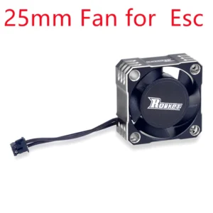 [ESC용 25mm 실버] 로켓 RC 팬 25mm 30mm 35mm 40mm 50mm SURPASS HOBBY 방열 냉각 팬 1/10 1/8 브러시리스 모터 RC 자동차 부품용.