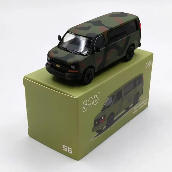 596 모델 1/64 합금 자동차 모델 Express VAN New York & Chicago 페인트 트럭 버전 - 이미지 8