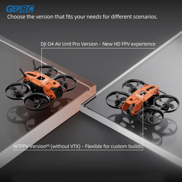 GEPRC DarkStar16 FPV 쿼드콥터 O4 에어 유닛 PRO /WTFPV SPEEDX2 1003 14800KV 1.6인치 오렌지 그레이 RC 프리스타일 드론 - 이미지 4