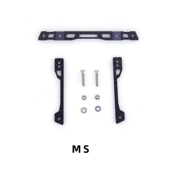 [MS 블랙 브라켓] 자체 제작 카본 파이버 스테이 MS/MSL/MA/FMA/VZ/S2 AT 스프링 프론트 파트 더블 스피어 테일 키트 수도꼭지 프테리스 타미야 미니 4WD 자동차