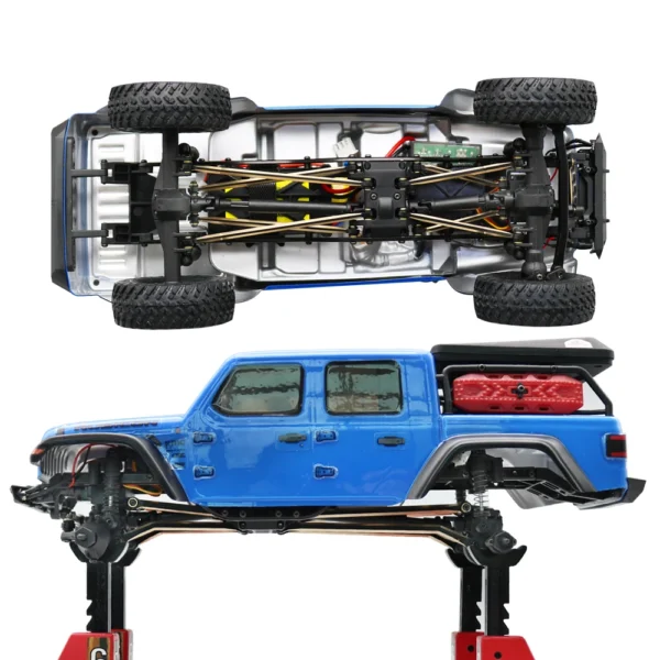 1/24 RC 크롤러 자동차 무거운 황동 섀시 링크 스티어링 로드 세트 (Axial SCX24 C10 Jeep Gladiator JLU Ford Bronco 업그레이드 부품용) - 이미지 6