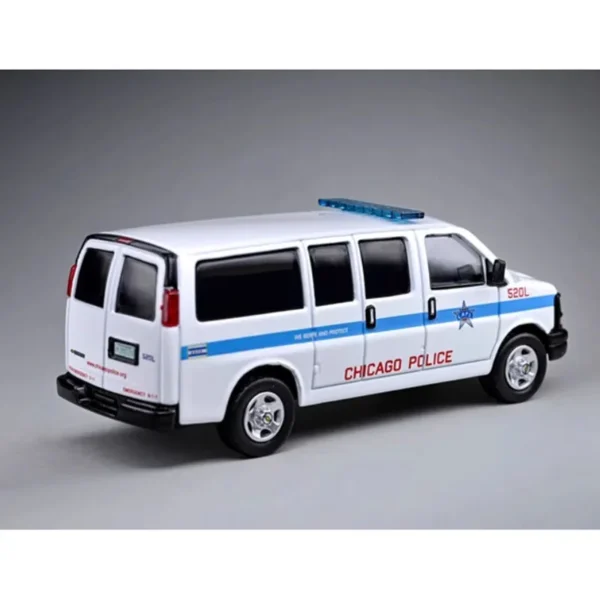596 모델 1/64 합금 자동차 모델 Express VAN New York & Chicago 페인트 트럭 버전 - 이미지 3
