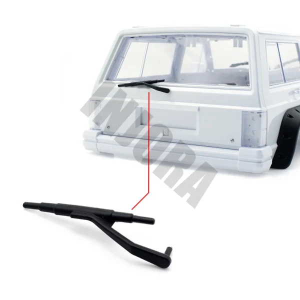 INJORA 1:10 RC 크롤러 Axial SCX10 90046 90047 D90 바디 쉘 부품용 검정색 고무 와이퍼 - 이미지 6