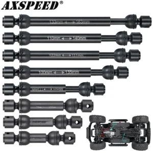 AXSPEED 스틸 고강도 드라이브 샤프트 센터 변속기 샤프트 (1/10 RC 크롤러용) Axial SCX10 90046 AXI03007 TRX4 TRX6 VS4 10
