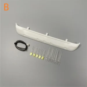 [스카니아 620용 B] 1/14 타미야 RC 트럭 카 스카니아 770S 벤츠 3363 볼보 FH16 MAN DIY 부품 장난감용 LED 1세트 시뮬레이션 플라스틱 흰색 선바이저
