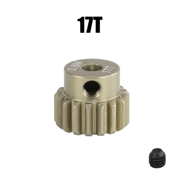 M0.6 3.175mm 7075 알루미늄 합금 모터 기어 13T 14T 17T 19T 20T 22T 26T 28T 30T 33T 금속 피니언 1/10 RC 자동차 부품 - 이미지 7