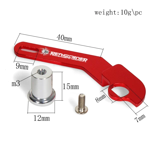 RED SPIDER CNC 알루미늄 합금 금속 원핸드 리모컨 (LEDI RC6GS RC4GS 리모컨 업그레이드용) - 이미지 2