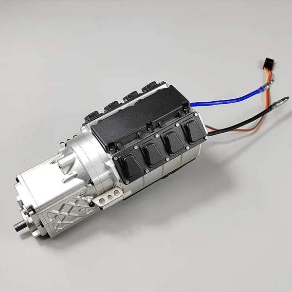 Tamiya 1/14 RC 트럭 트랙터 Scania MAN Benz Volvo Iveco 기어박스 및 트랜스퍼 케이스 DIY 부품용 브러시드 2단 변속기