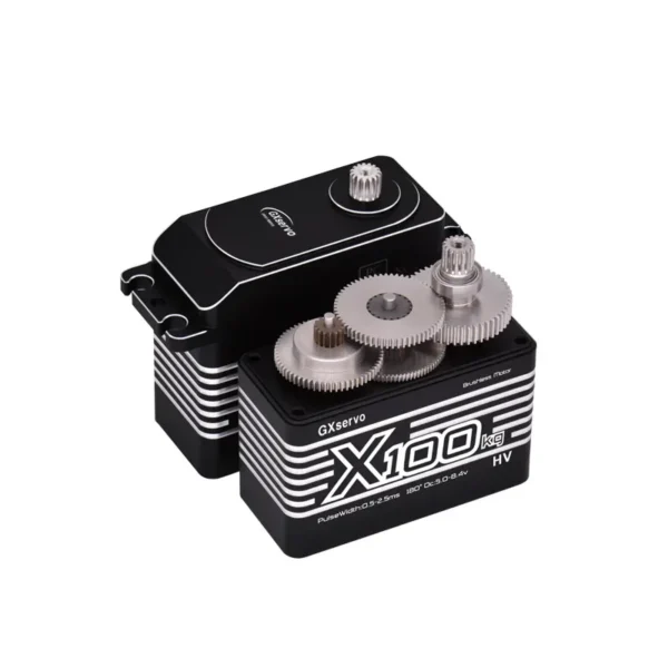 GXservo 100KG 서보 대용량 토크 고전압 알루미늄 쉘 메탈 기어 브러시리스 모터 1/5 RC카 (대형 모델용) - 이미지 2