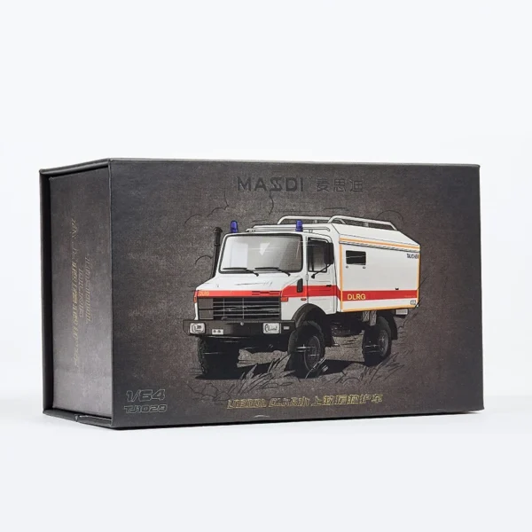 MASSDI 1:64 스케일 유니목 U1300L 구급차 합금 모델 성인 클래식 컬렉션 기념품 전시 선물 - 이미지 8