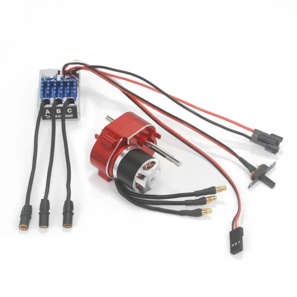 풀 메탈 기어박스 업그레이드 키트 2322 2600KV 무브러시 모터 AM32 45A ESC SM3P/T 플러그 1/12 RC 크롤러 자동차용 MN82 MN78 MN168 MN99 - 이미지 2