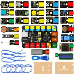 [슈퍼 스타터 키트] Keyestudio EASY PLUG 슈퍼 스타터/Arduino STEM EDU용 궁극의 스타터 키트/Mixly 블록 코딩 학습 키트와 호환