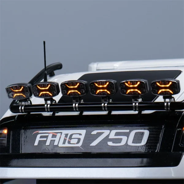 [4개] JUWUBA RC 트럭 LED 시뮬레이션 스포트라이트 루프 조명 1/14 Tamiya SCANIA 770S R620 Volvo FH16XL 750 MAN TGX 자동차 액세서리용 - 이미지 2